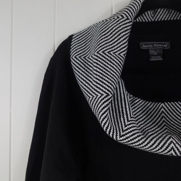 Jessica Howard Womens Cowl Neck Sweaterdress Plus Size 1X - Picture 4 of 12